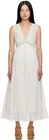 See by Chloé  White Paneled Maxi Dress Cloudy White EU 36 UK 8