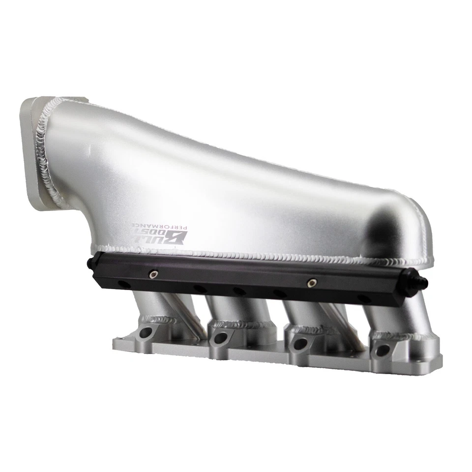 SILVER HONDA K20 K24 SHEET METAL FABRICATED INTAKE MANIFOLD K SWAP CIVIC - Image 3 of 4