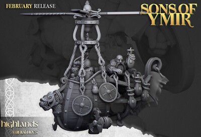 1x Sons of Ymir Flying Machine Highland für Sigmar Old World Zwerge Gyrokopter 