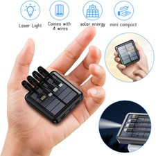 2025 Small 20000mAh 2 USB Portable Charger Solar Power Bank for all Cell Phone