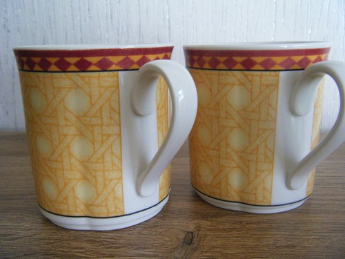 2 x Villeroy & Boch Gallo Dessign Switch Plantation Safran Kaffeebecher - Bild 4 von 4