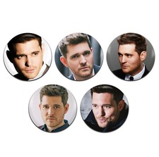 5x Michael Bublé Pop Swing 25mm / 1 Inch D Pin Button Badges