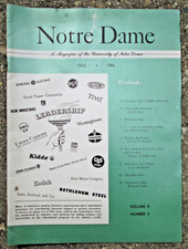 Notre Dame A Magazine of the University of Notre Dame Fall 1955 Issue