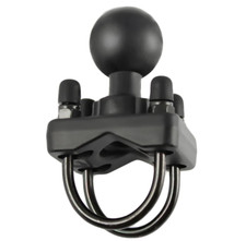 RAM Mount Double U-Bolt Ball Base For 1.25'' - 1.5'' Rails (RAM-235-1U)