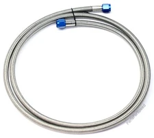 6 foot / 72" 6AN Braided Nitrous Feed Line / Hose Teflon Core, Made in USA