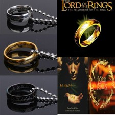 Lord of the Rings The One Ring Lotr Stainless Steel Fashion Men's Ring Chain