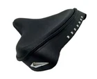 Solo Seat Harley Black Leather Skirt Knucklehead Panhead Shovel TC Bobber | Fit