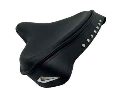 Solo Seat Harley Black Leather Skirt Knucklehead Panhead Shovel TC Bobber | Fit