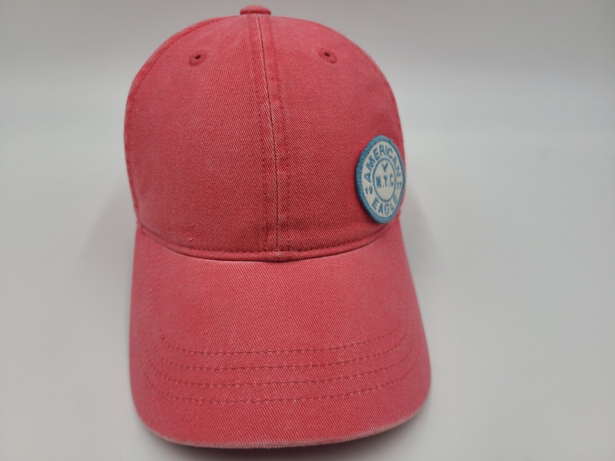 Casquette Baseball American Eagle Outfitters Femme, Rose Corail, Réglable, Coton, Broderie Logo