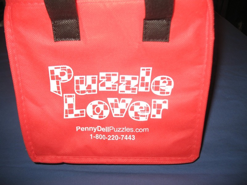 insulated lunchbox, "Puzzle Lover"