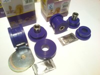 4 Pu Buchsen Powerflex Lager BMW E24 E28 VA Querlenker + Druckstreben 5-801 +802