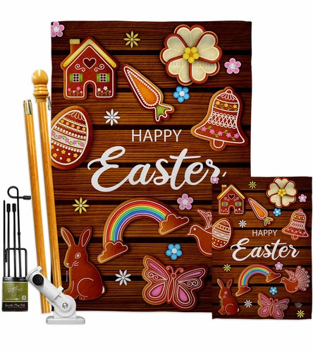Chocolate Easter Garden Flag Spring Decorative Small Gift Yard House Banner - Picture 5 of 17
