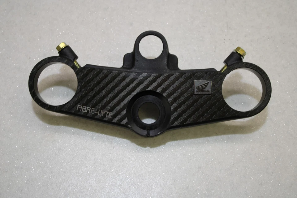 HONDA VTR 1000 SP1 OEM CANESÚ SUPERIOR TRIPLE ABRAZADERA PERNOS DE TITANIO RVT 1000R RC51 Foto 2 de 3