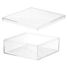 5.91" x 5.91" x 2.36" Acrylic Box with Lid Clear Acrylic Display Boxes