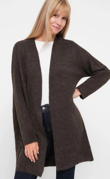 Onltalio Offene Strickjacke IN Schokolade Martini Mischung Groß (fm228-7) - Bild 1 von 4