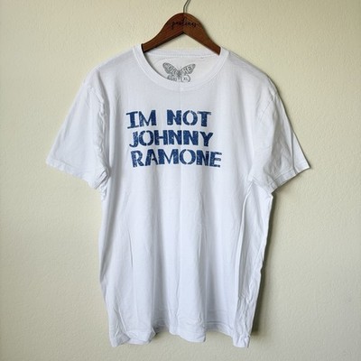 Worn Free Shirt Mens XL Johnny Ramone Quote White Graphic Tee Organic Cotton