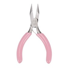 Mini Needle Nose Pliers 3" Precision Jewelry Plier with Pink Handle