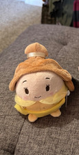 Disney Store Beauty  The Beast 4.5"H Ufufy Belle Princess Rose Scented Plush