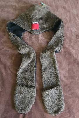 DOMO ADULT ANGRY FACE MONSTER  SNOOD TRAPPER HATS NEW RARE 
