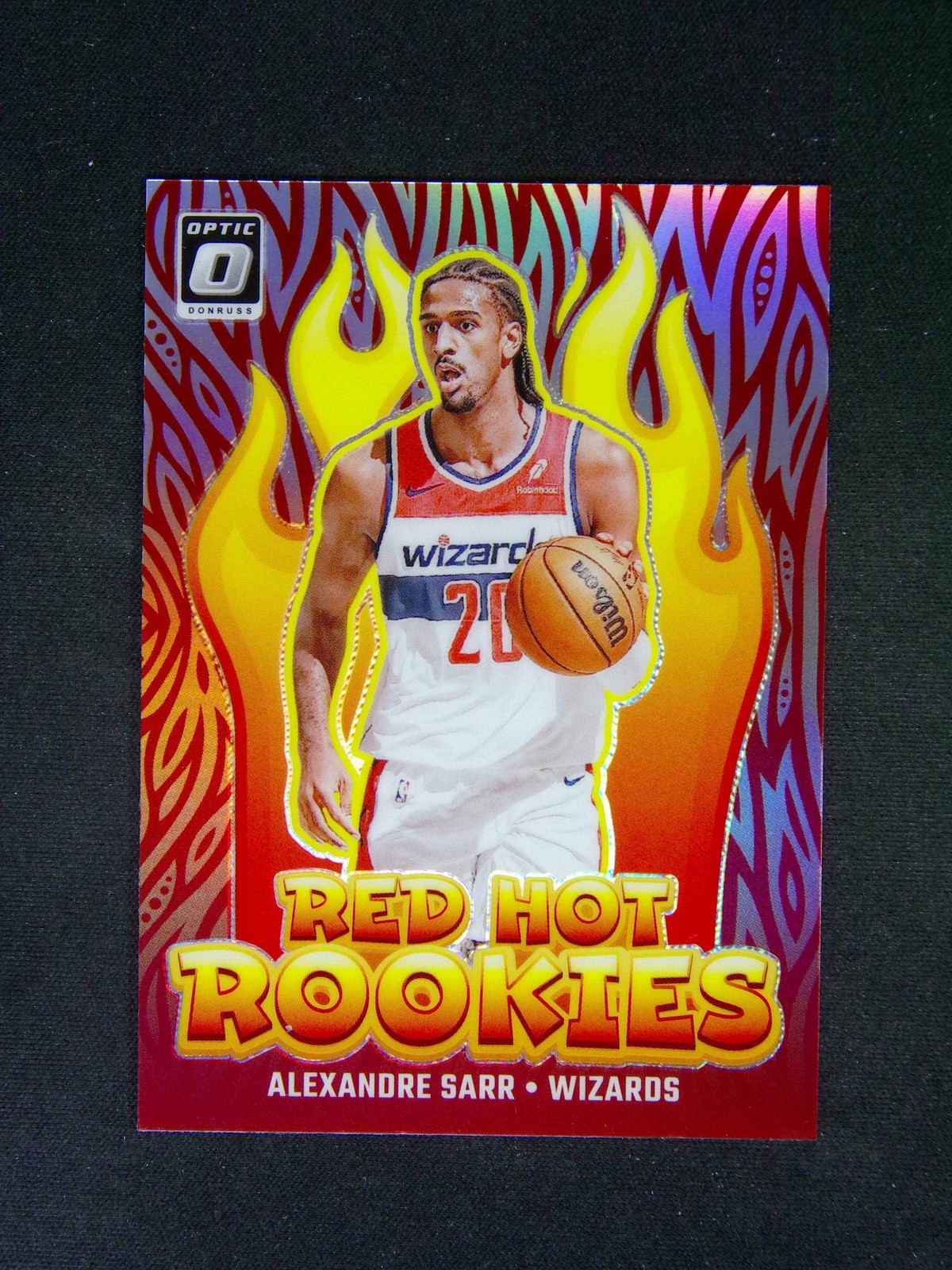 2024-25 Panini Donruss Optic Alexandre Sarr #2 RC Rookies Red Hot Holo