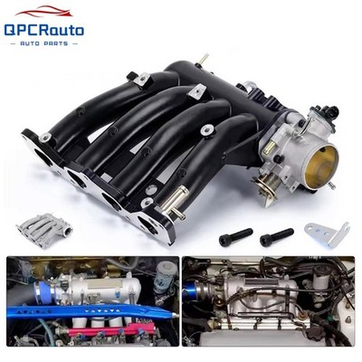 D15 D16 D Series Intake Manifold +70mm Throttle Body For Honda Civic CRX DEL SOL