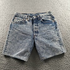 Vtg Levis 501 Jean Shorts Mens 31 30 Fit Stonewash Denim Made in USA Y2K