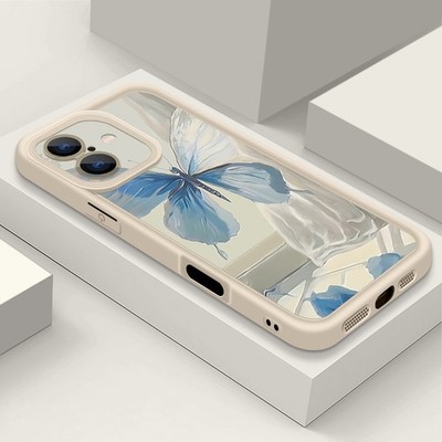 Weiche stoßfeste Schmetterling Hülle für iPhone 16 Pro Max 15 14 Plus 13 12 11