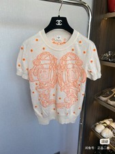 HERMES Cashmere Sweater white size 38