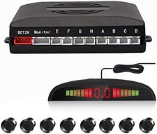 Car Reverse Parking Radar System with Sensors LED Distance Display