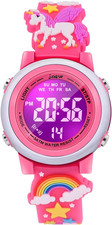 3D Cartoon Waterproof Watches for Girls with Alarm - Best Toys Gifts for Girls A