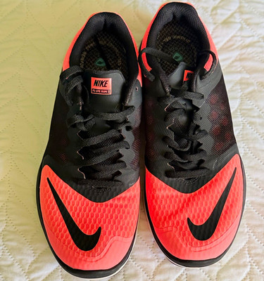 Nike FS Lite Run 3 Women s Pink/Black Lace-Up Low Top Running Sneakers 807145
