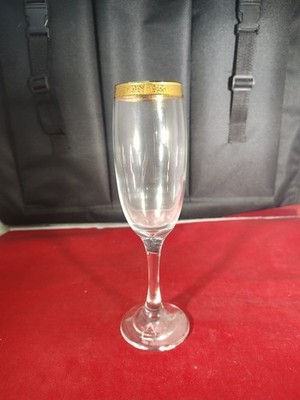 Vintage 1950s Circleware Crystal Classique  Fluted Champagne Glass