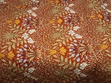 William Morris GARDEN Red King QUILT Bedspread 106" x 90" New Repackaged