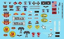 Gofer-Racing Odds amp; Ends Logos - Plastic Model Vehicle Decal - 1/24 Scale