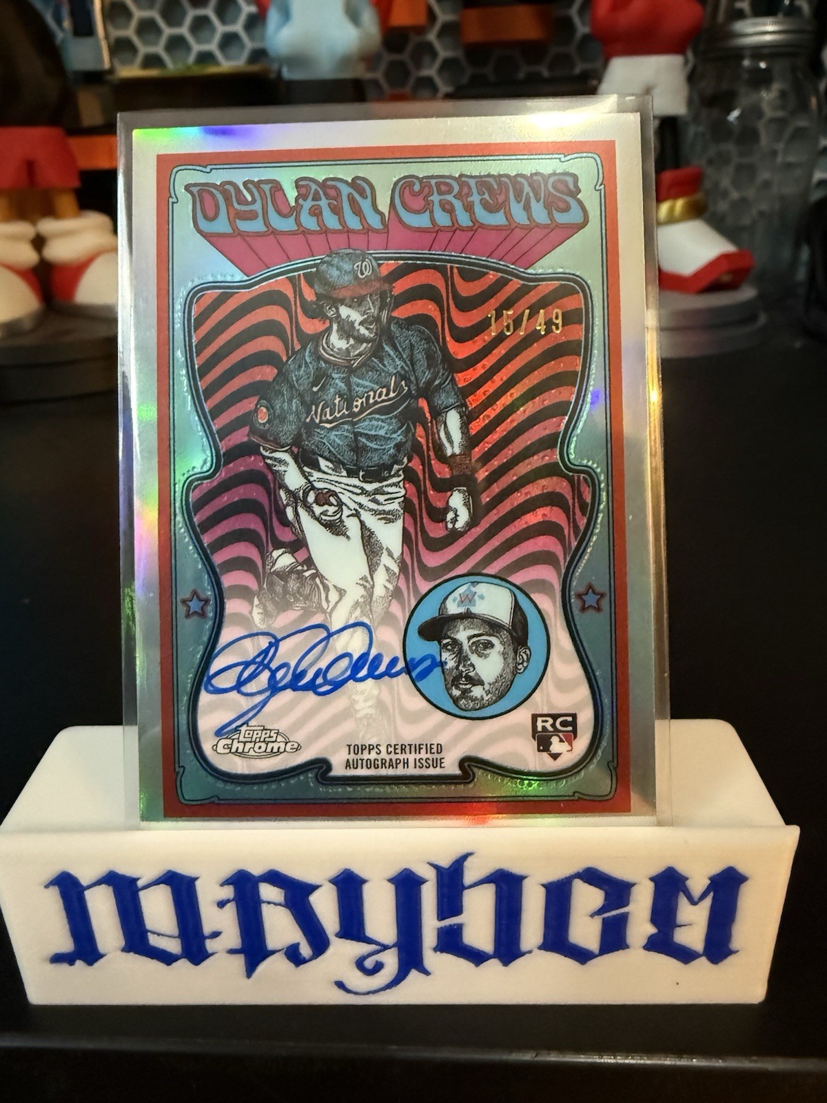 Dylan Crews 2025 Topps Chrome #UVA-DC Ultraviolet All-Stars 