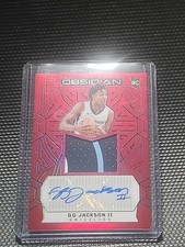 Obsidian 2023-24 GG Jackson II Rookie Jersey Ink Red Flood Electric Etch RPA RC
