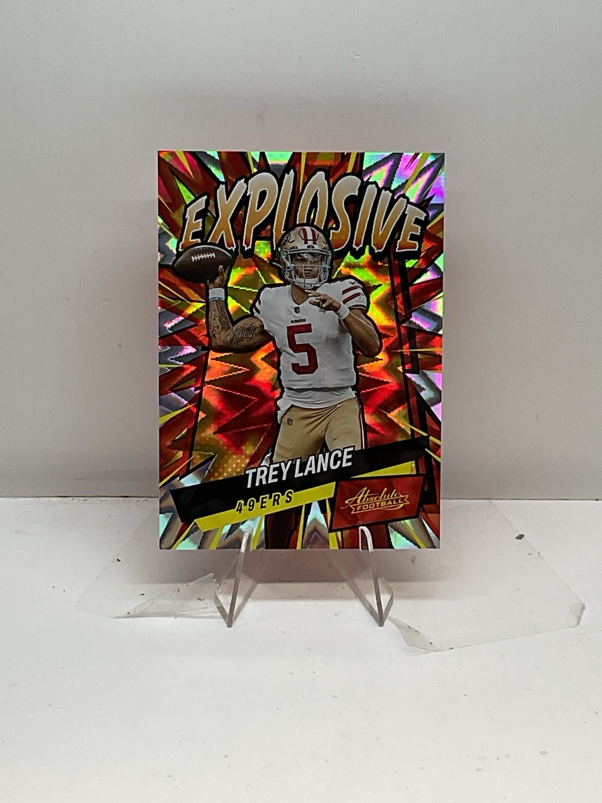 2022 Panini Absolute  Explosive Trey Lance #E11 Great Card!!