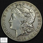 1902 S Morgan Silver Dollar $1 - Cleaned