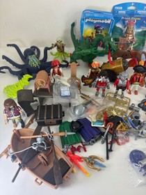 Big Lot Of Playmobil Castle Knights & Pirates 70028 3863 70187 Novelmore Advent