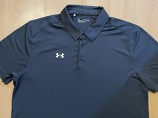 Under Armour Size XXL 2XL Gray Performance Polo Golf Shirt Short Sleeve NWT