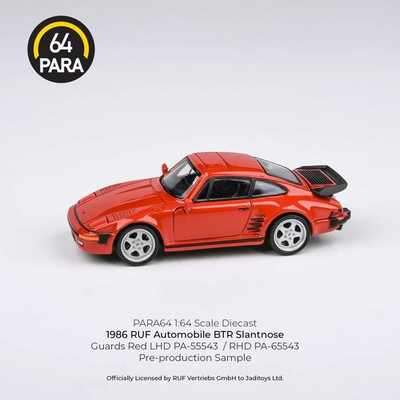 1:64 RUF BTR Slantnose 1986 -- Guards Red -- PARA64 Porsche