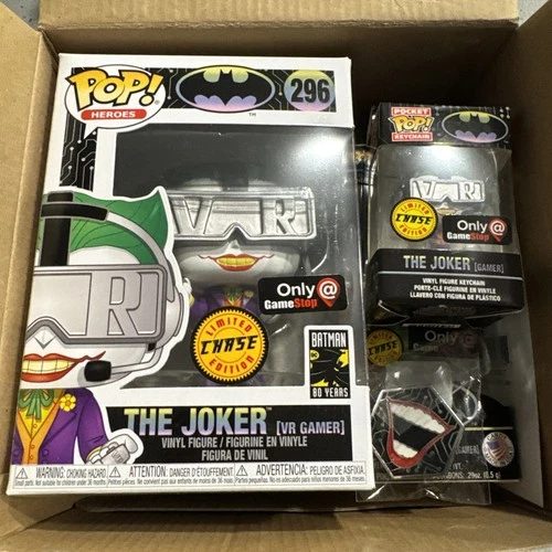 Funko Pop! The Joker (VR Gamer) LE Chase GameStop Exclusive COMPLETE BOX NEW