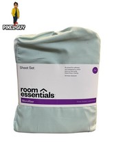 Room Essentials Microfiber Sheet Set Full Size Wrinkle Resistance Min Green