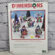 Dimensions Snow Folk Ornaments Christmas Needlepoint Kit  9114 Brand NEW NIP