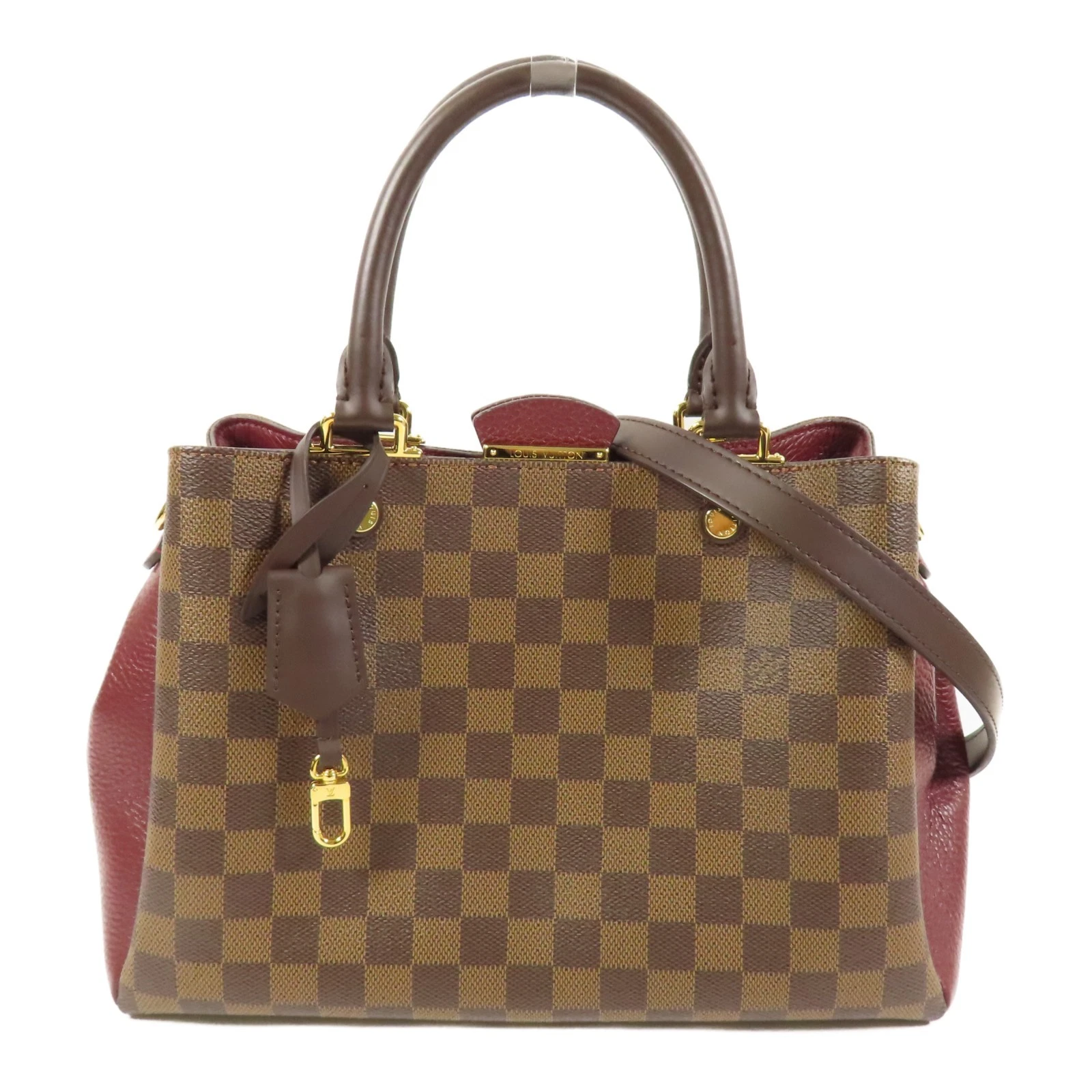 LOUIS VUITTON（LV） Borsa a mano a tracolla Louis Vuitton LV GHW Bretagna 2 vie N41675 marrone damier