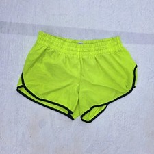 Danskin Now Girls Running Shorts Yellow M 8-10 Breathable Polyester