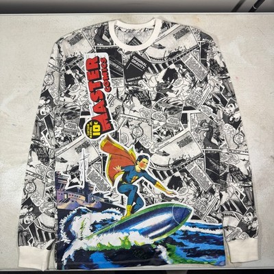 Original Gravity Master Comics Captain Marvel Jr Long Sleeve Shirt Small NWT