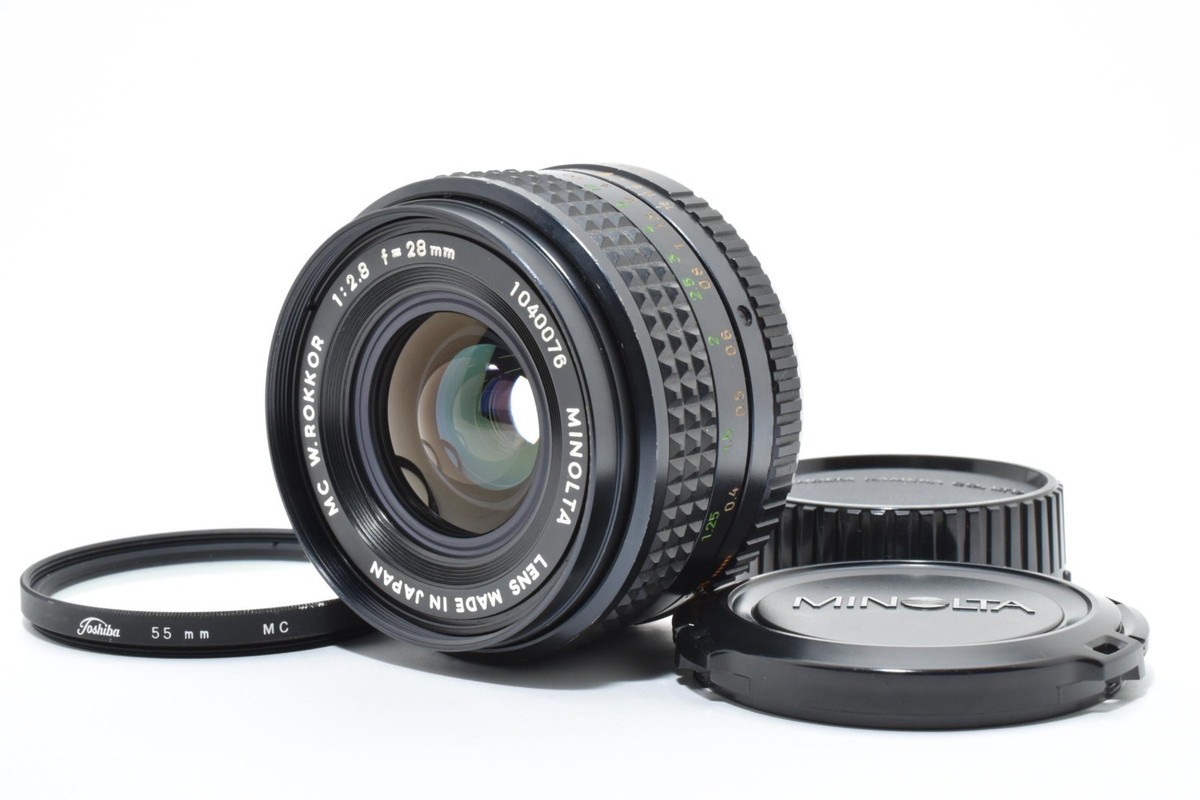 Excellent+5] Minolta MC W.Rokkor 28mm F2.8 MF Wide Angle Lens From