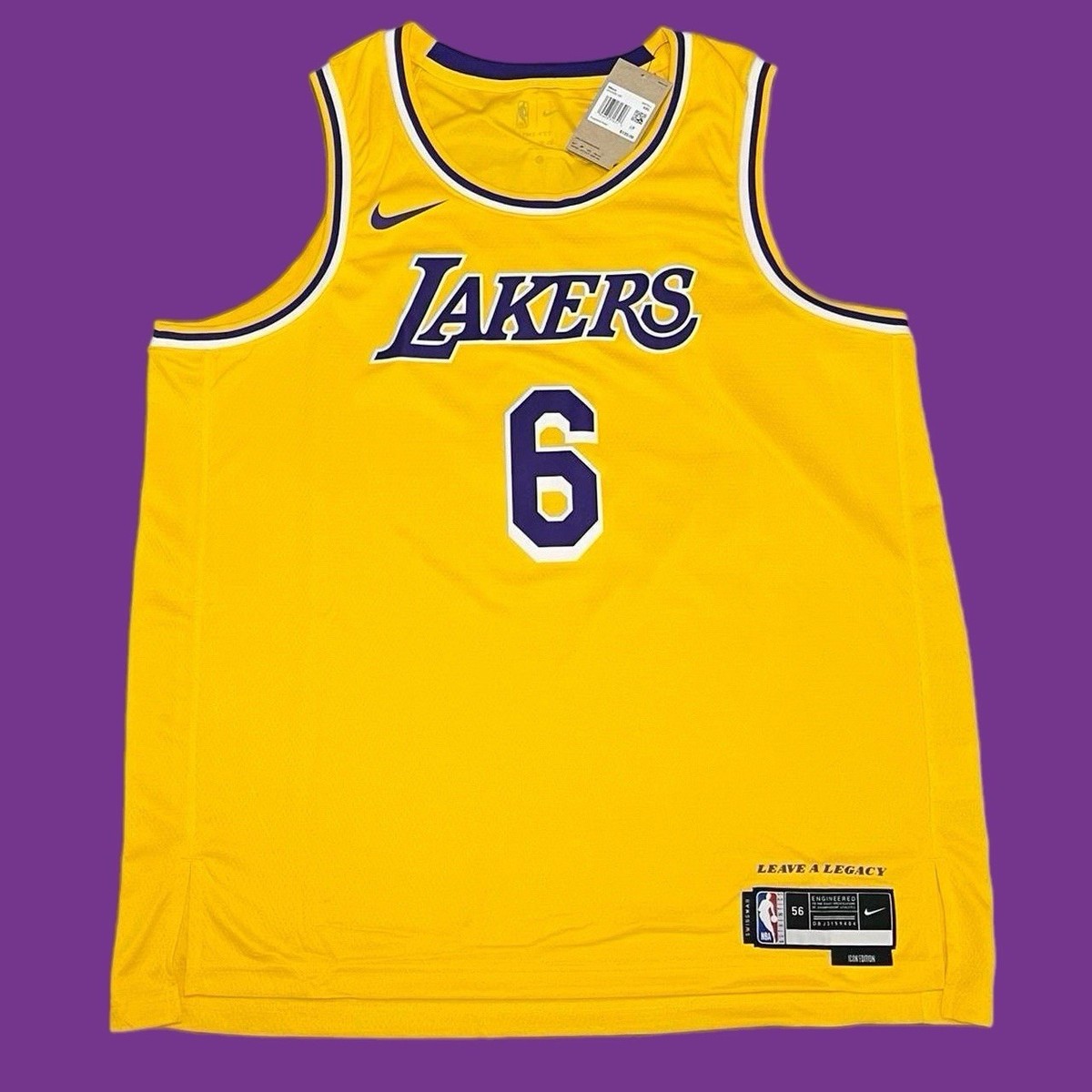 Nike LeBron James #6 Los Angeles Lakers Icon Edition SWINGMAN