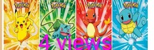 Pok mon-Pikachu,Bulbasaur,Charmandr-3D Poster 3DLenticular Effect-4 Images In 1